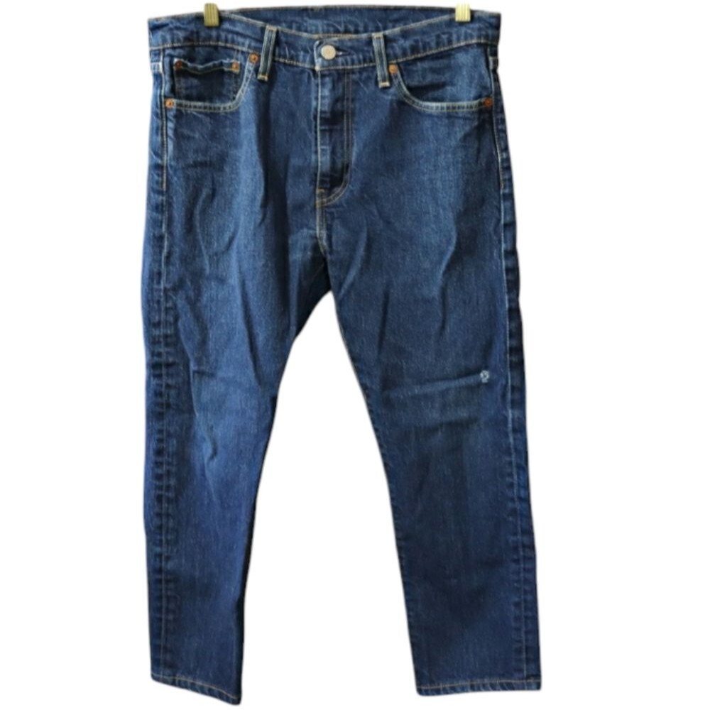 Levi’s 510 Classic Blue Straight Jeans Men’s W32 L32 Vintage Distressed Short In